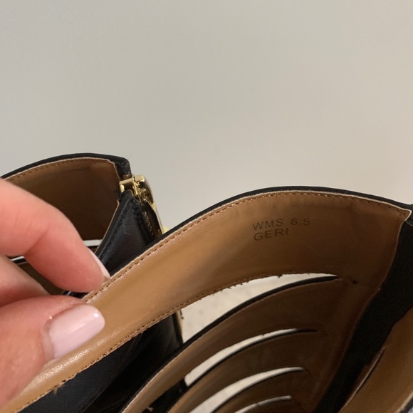 Hidden wedge gladiator style sandals, EUC - Picture 5 of 7